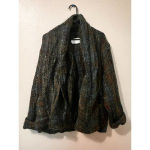 Cozy Green Teddy Jacket with Plush Texture